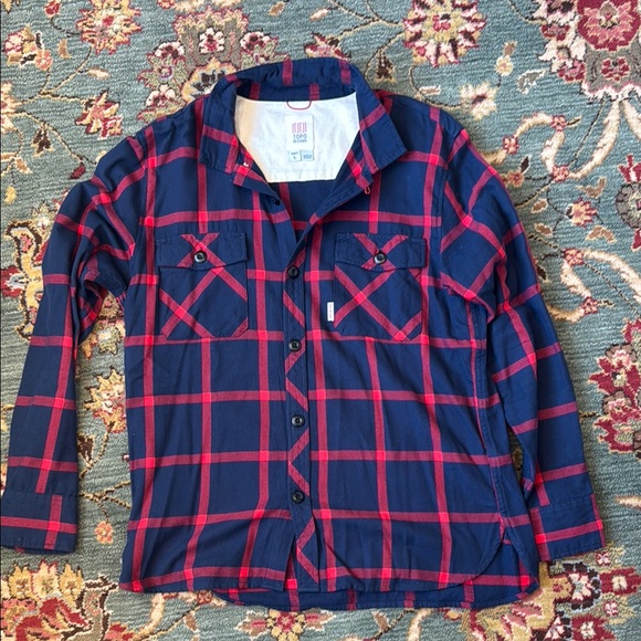 Topo Design-  Blue and Red flannel Shirt - Picture 1 of 1